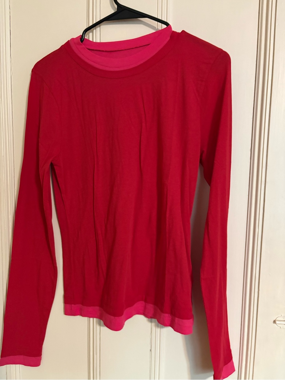 J. Crew Bright Red Feather Jersey Tee